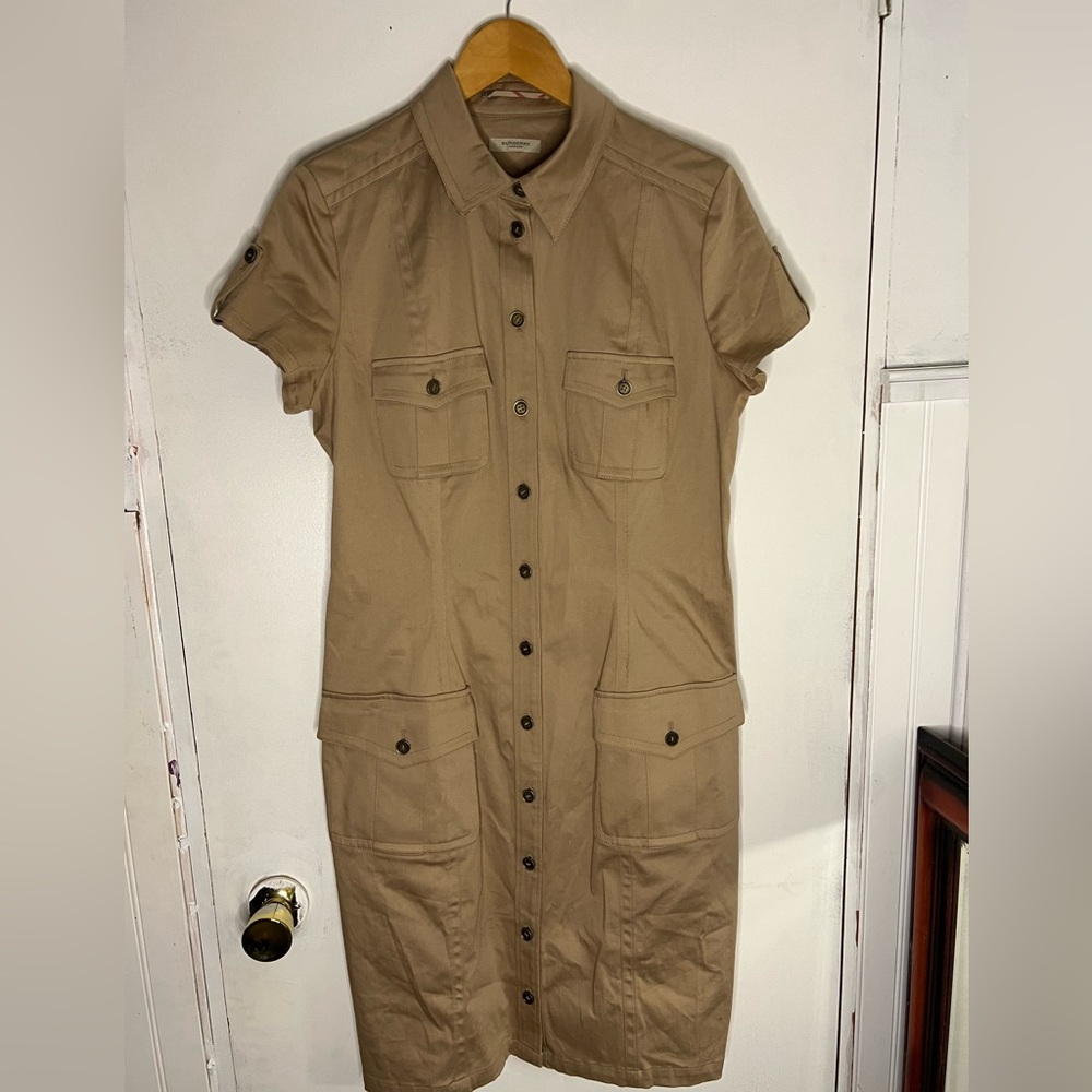 Burberry Utility Style Dress 8 or 10 FLAW